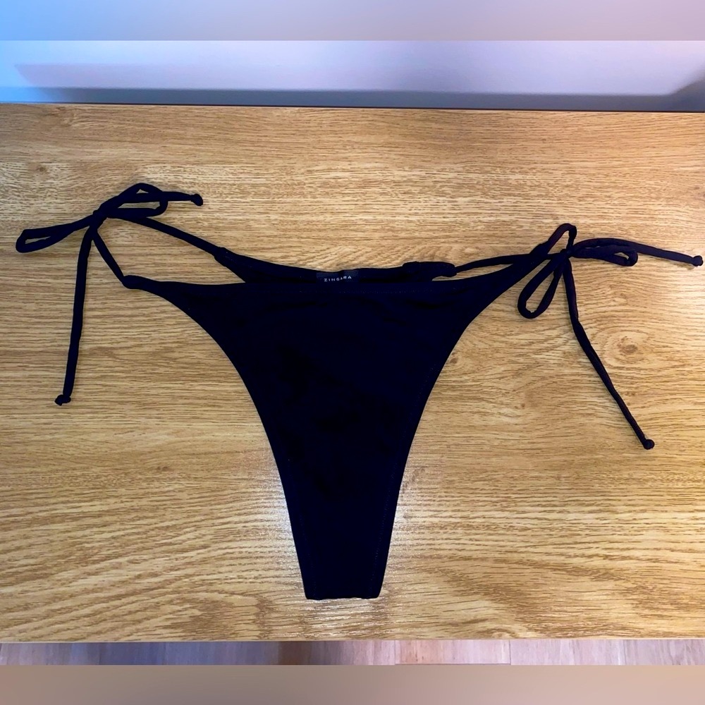Zingara Side Tie Thong Bikini Bottom NWOT